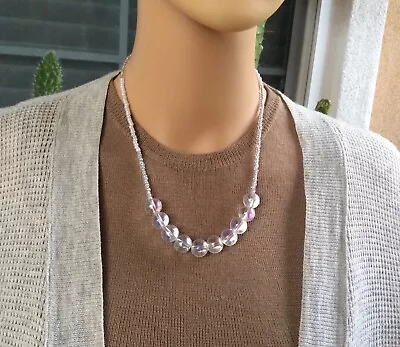 $20 • Buy $59 New Necklace Beautiful Rainbow Bubble Beaded