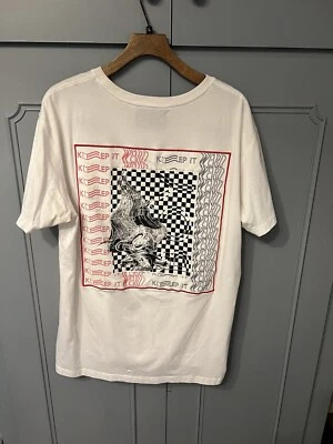 £15 • Buy BOY LONDON GRAPHIC PRINT T-SHIRT MENS XL Extra Large White / Cream