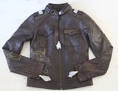 Women Rare Ed Hardy Leather Jacket Love Kills Slowly Xs-2xl • $349.99