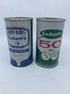 Empty 12 Oz Can Of Labatt's 50 Ale (beer). Lot Of 2 • $8.99
