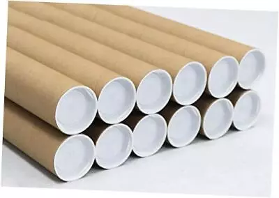 2 Inch X 18 Inch Mailing Tubes With Caps (12 Pack) |   • $44.78