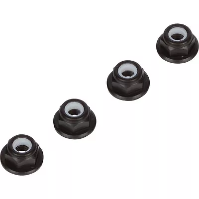 Black 4MM Wheel Nuts (Set Of 4) For Traxxas Axial Racing Arrma ECX TLR Vehicles • $9.99