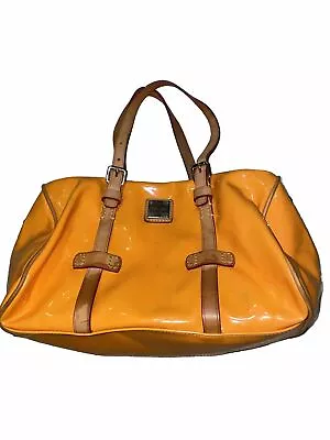 Dooney & Bourke Mustard Shoulder Bag Patent Leather 12x9x3.5” • $50