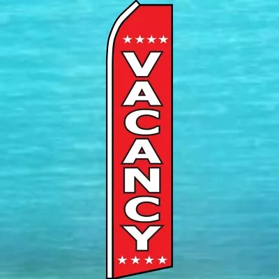 $21.95 • Buy VACANCY FLUTTER FLAG Tall Real Estate Advertising Sign Feather Swooper Banner