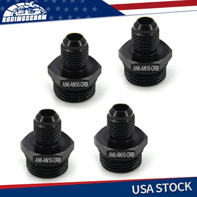 6/8AN Flare To 6/8/10AN ORB Male O-ring Boss Fuel Pump Rail Adapter Fitting 4Pcs • $9.99