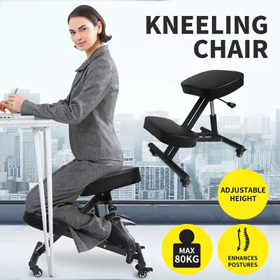 Levede Kneeling Chair Computer Ergonomic Office Adjustable Home Work Furniture • $89.99