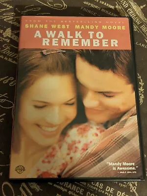 A Walk To Remember (DVD 2002 Widescreen) Shane West Mandy Moore Peter Coyote • $1
