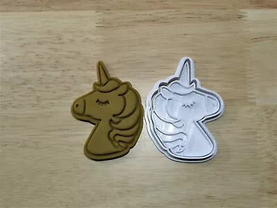 $6.95 • Buy Unicorn Cookie Cutter & Embosser For Fondant Playdough.