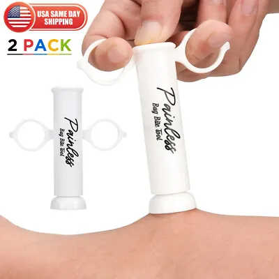 $9.99 • Buy 2x Vacuum Extractor Itch Relief Bee Sting Bug Bite Suction Tool Hiking Camping