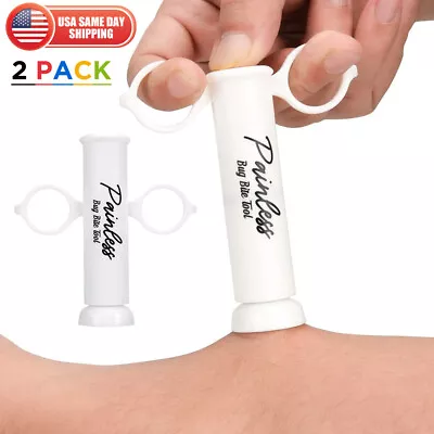 2x Vacuum Extractor Itch Relief Bee Sting Bug Bite Suction Tool Hiking Camping • $9.99