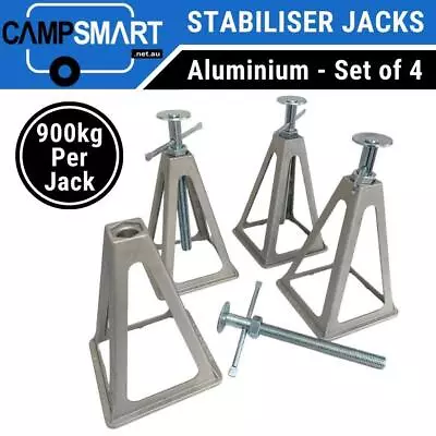 Caravan Aluminium Stabilisers Stabilizer Stack Jacks Jack Stands Stacks For RV • $82.95