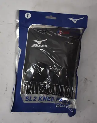 Mizuno Elite 9 SL2 Volleyball Knee Pads 2 Piece Large Size Black Accessory Sport • $24.98