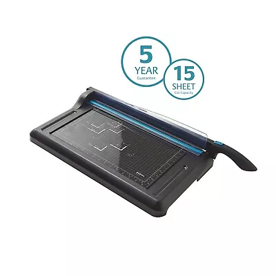 Avery A3 Office Guillotine GUA3 | 700 X 110 X 280 Mm Black Turquoise • £94.82