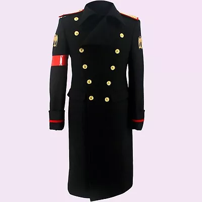 Men's Michael Jackson Military Trench Coat Jacket • $180.63