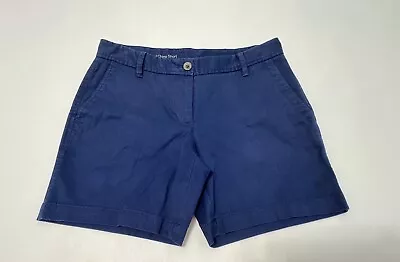 Talbots Girlfriend Chino Shorts Womens 2P Petite Navy Blue (sho1259Tt) • $14.99