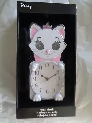 Disney The Aristocats Marie Wall Clock New Clock - Moves Eyes & Tail • $85