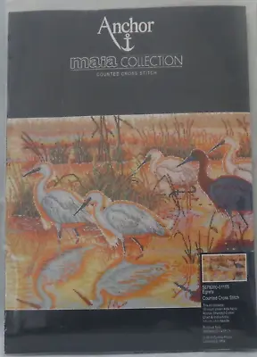 Anchor Maia Collection Counted Cross Stitch Kit Egrets Unopened Complete Kit • $55