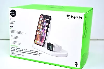 Belkin - Boost Up Wireless Charging Dock For IPhones And Apple Watch - White • $59.75