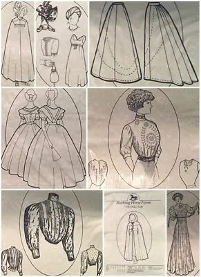 1909 Coat Suit Split Skirt Day Dress Civil War Ball Gown Rocking Horse Farm  • $9.99
