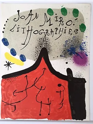 Original Lithograph By Joan Miro (1893-1983) Printed By Maeght Paris 1972 • $65