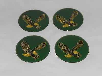 4 - GREEN EAGLE BIRD WHEEL RIM CENTER CAP ROUND STICKER LOGO 2.75  / 70mm DIA • $19.25