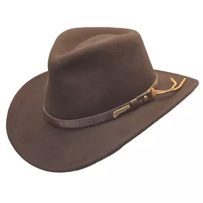 $49.99 • Buy Dorfman Pacific Men's Brown Wool Felt Hat # X-Large