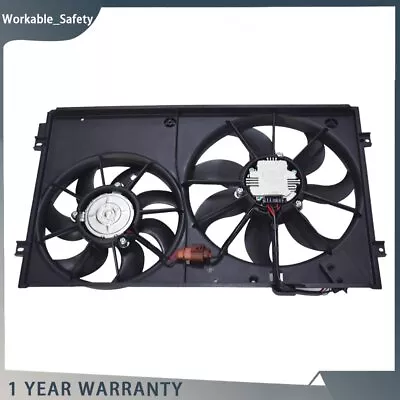 For VW Jetta Beetle Golf Audi A3 Dual Radiator Cooling Fan Assembly 1K0959455ET • $69.79