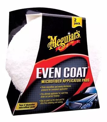 Meguiars Meguiar`s Even Coat Microfiber Polish & Wax Applicator Pads Foam • $13.99