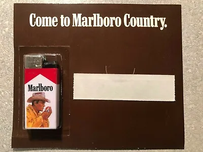Vintage 1987 Marlboro Cigarette Lighter Cowboy Scripto New In Original Package • $14.50