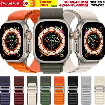 $6.99 • Buy Alpine Loop Apple Watch Band Strap IWatch Series 9 SE 8 7 6 5 40 41 44 45 Ultra