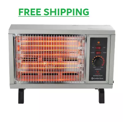 $54.95 • Buy 1500W Portable Radiant Electric Heater Automatic Thermostat Fan Forced Warmer