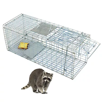 24  32  Live Animal Trap Large Rodent Cage Garden Double Size For Little Animals • $32.58