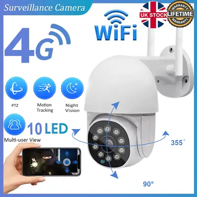 £25.99 • Buy 1080P IP Camera Wireless WIFI Outdoor CCTV HD PTZ Smart Home Security IR Cam UK
