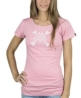 Muddy Girl - Pink Moonshine Camo Scoop Neck Tee- Women- Size- Large • $18.99