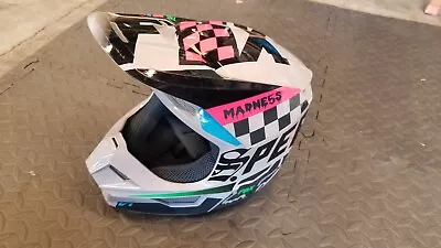 Fox Racing Youth V1 MVRS Helmet Medium 57-58 LT Gray Excellent Condition ECE/DOT • $75