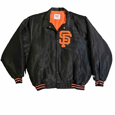Vintage MLB Starter Jacket Diamond Collection San Francisco Giants Baseball XXL • $185