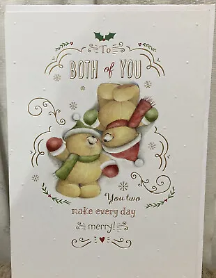 Christmas Card ‘To Both Of You’ Forever Friends Hallmark Card (Standard Size) • £3.25