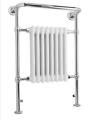 £150 • Buy Floor Standing Traditional Heated Towel Radiator White H963mm X W673mm RRP £493