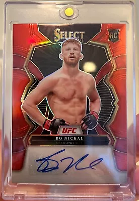 Bo Nickal 2023 Select Red Prizm Auto 6/99 Rookie RC UFC #RS-BNK CLEAN Card • $399.99