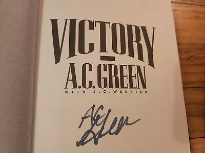 A.C. Green SIGNED Victory Los Angeles Lakers NBA Player 1994 First Edition HB • $17.99