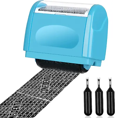 Confidential Roller Stamp Identity Theft Protection Roller Stamp For Privacy Pr • £11.93