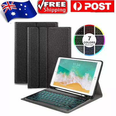 For IPad 6th Gen 2018 / 5th Gen 2017 9.7  Bluetooth Backlit Keyboard Case Cover • $17.96