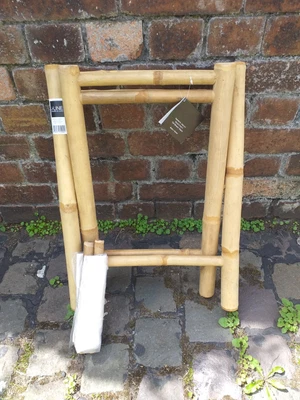 £22 • Buy Bamboo And Fabric Fold Away Stool, Brand New With Tags.