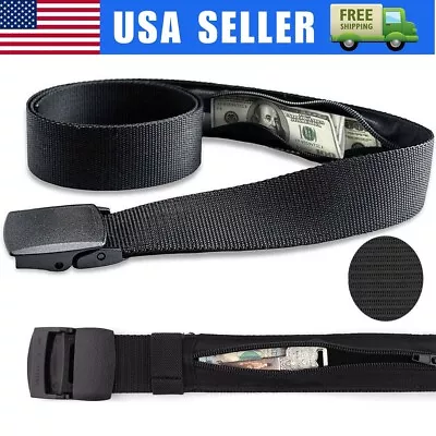 Travel Cash Anti Theft Belt Waist Bag Portable Hidden Money Strap Men Waist Pack • $8.82