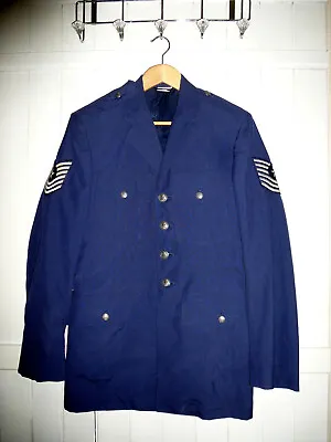 Mens USA AIRFORCE ORIGINAL VINTAGE TUNIC BLAZER SIZE 37 L CHEST • £20