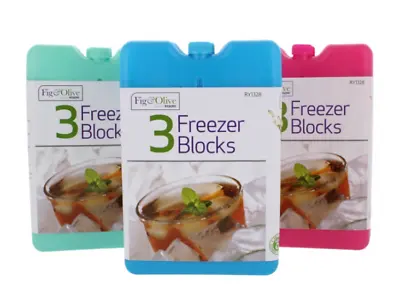£6.89 • Buy 6x FREEZER ICE BLOCKS Reusable Cool Cooler Pack Bag Picnic Travel Lunch Box