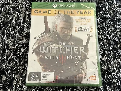 The Witcher 3 Wild Hunt Game Of The Year Edition  Xbox One Brand New Sealed • $39.99