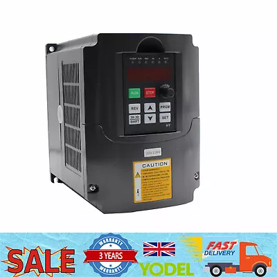 3HP 10A VFD Variable Frequency Drive Speed Control Inverter HY02D223B 2200W 220V • £129.46