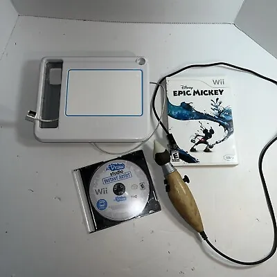 Wii U DRAW GAME TABLET W STUDIO INSTANT ARTIST GAME Drawing Artist Epic Mickey • $19.99