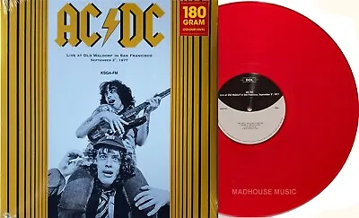 AC/DC LP RED VINYL 180g Live At Old Waldorf In San Francisco September 3 1977 • £15.95